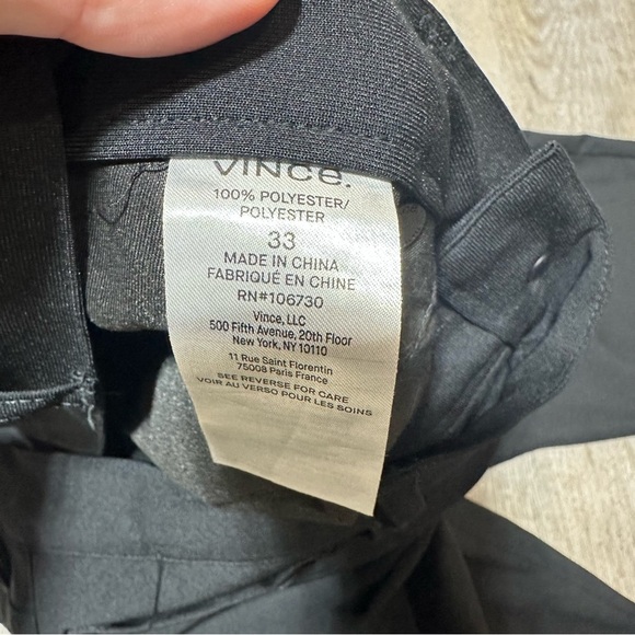 Vince Dylan Slim Fit Modern 5 Pocket Stretch Pant Black Size 33X32 - Picture 6 of 6